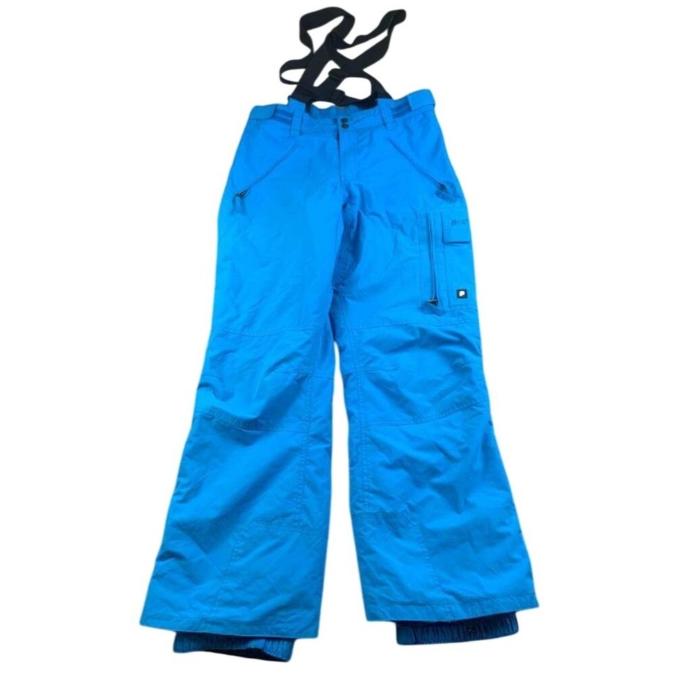 Protest Geotech 5K‎ Ski Snowboard Pants Men M Blue Waterproof Suspenders Cargo